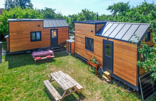 Modern and comfortable tiny house in a beautiful natural setting.