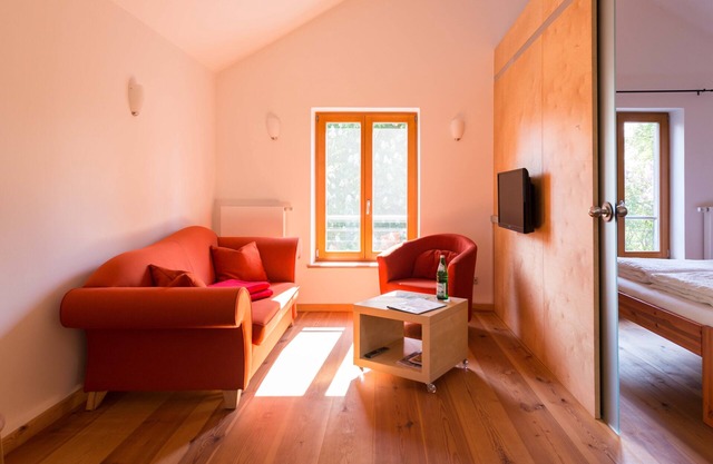 Modern apartment in the ecological village Brodowin