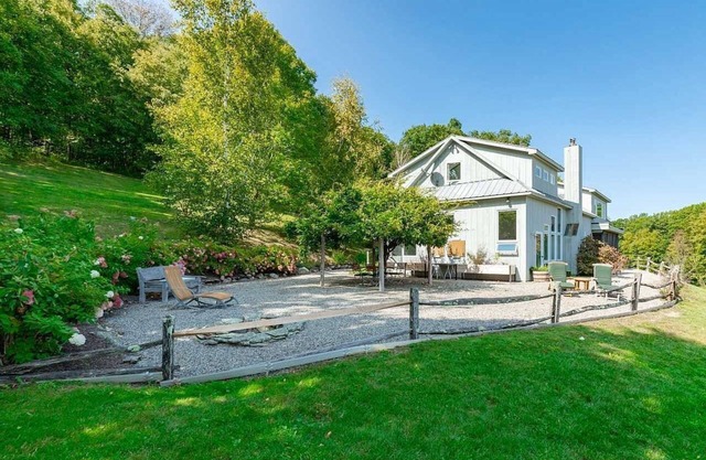 Modern Barn secluded in nature with Views for as far as the eye can see.