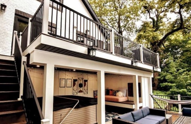 Modern Cottage Oasis w/ Double Deck & Hot Tub Area
