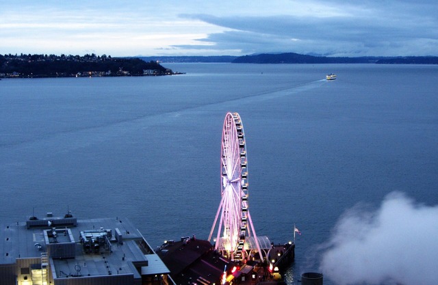 Modern Downtown Unit at Harbor Steps with Stunning Panoramic Water Views!