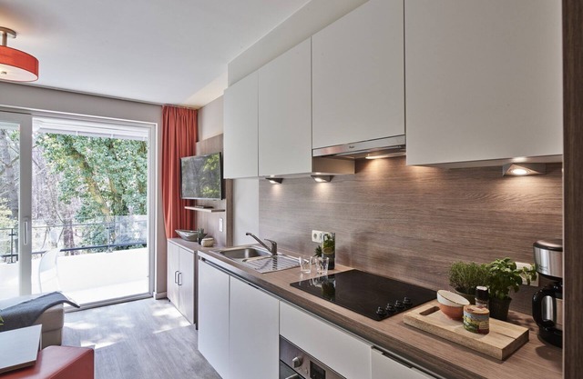 Modern holiday apartment in green environment