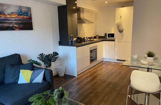 Modern Spacious 1 Bed Flat In Birmingham City Centre With Free Parking, Fast Free WiFi And Netflix