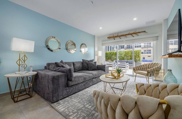 Modern, Trendy Condo with Terrace at Pool Level - No kids allowed.