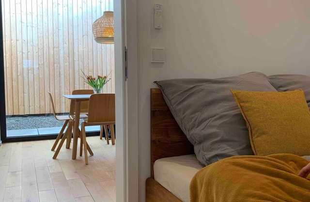 Modern vacation apartment with inner courtyard