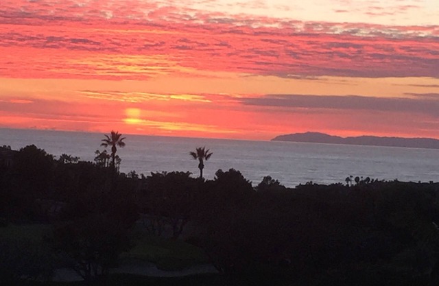 Monarch Golf Course 11th Hole with Catalina Island OV, Guard Gated Community