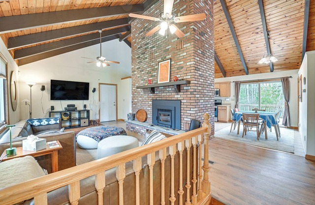 Mtn-View Home w/Deck on 4 Acres in Windham