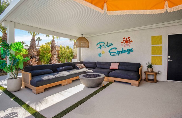 Mtn-view home with private pool, large patio, streaming, fireplace, grill, & W/D