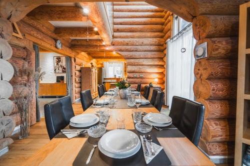 Naturstammhaus mit Sauna, coffee and tea for free