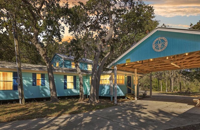 Nell's Place in the heart of town, plenty of parking and close to the boat ramp.