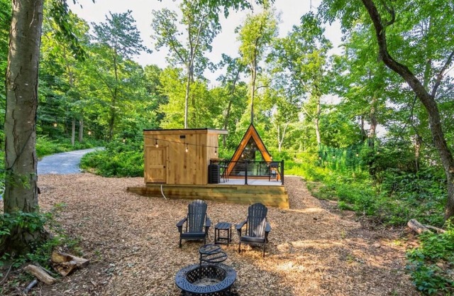New A-Frame Tiny Home Retreat -With Private Sauna!