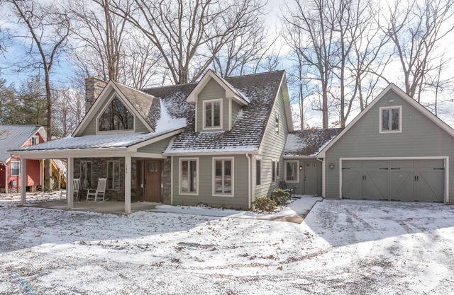 New! Fireside Retreat: Lake Access, Fireplace, Dock Slip, Hot Tub!