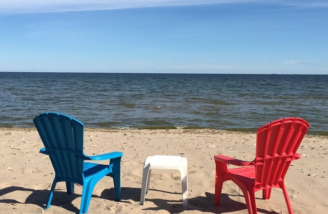 New Listing! Lake Michigan Beachfront for All Seasons