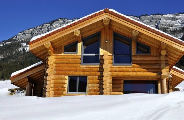 New log cabin 4* 10/12 persons in MOUNTAIN WIFI JACUZZI