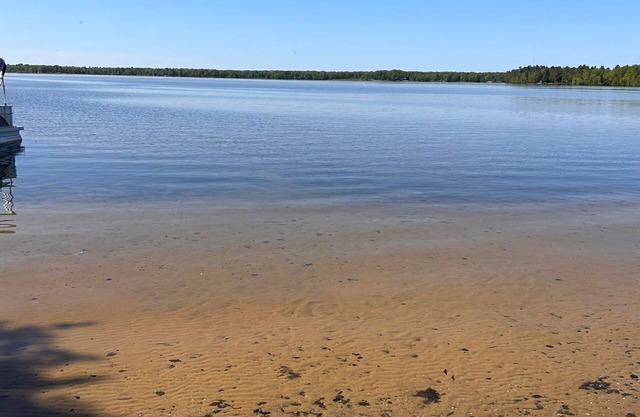 Newley renovated waterfront home with private beach area
