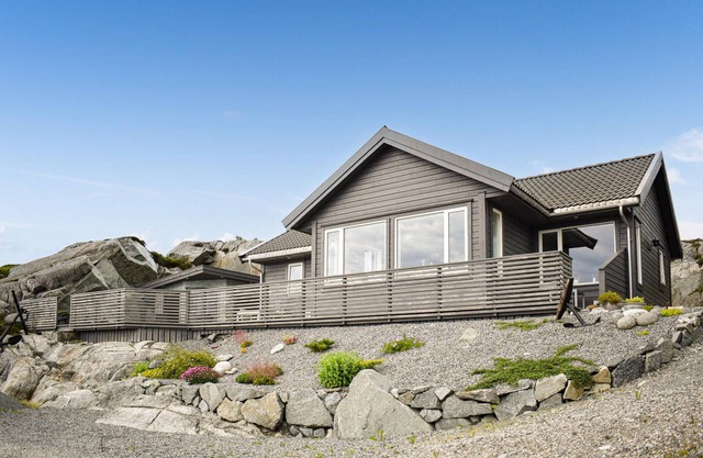 Nice home in Sveio with house sea view