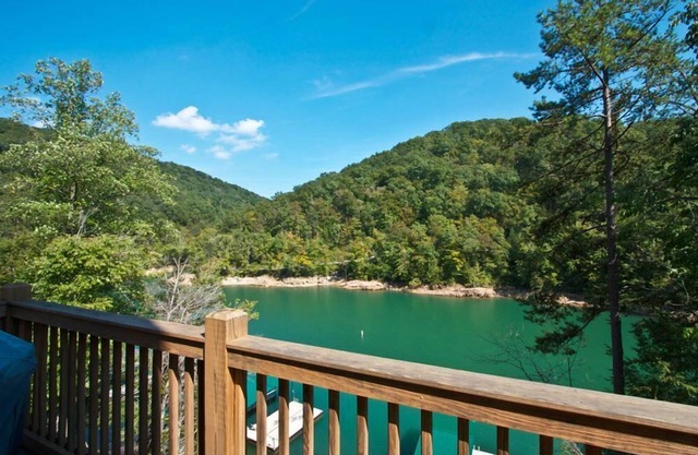 Norris Lakeside Estates home located inside the famous jumping bridge