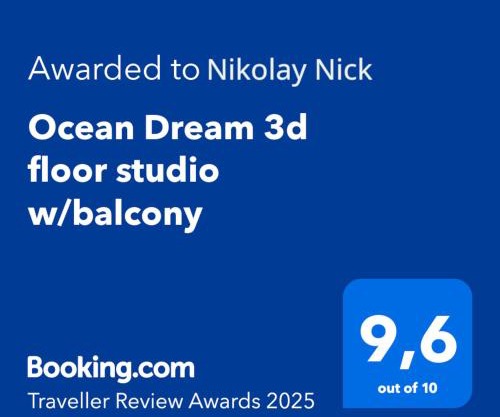 Ocean Dream 3d floor studio w/balcony
