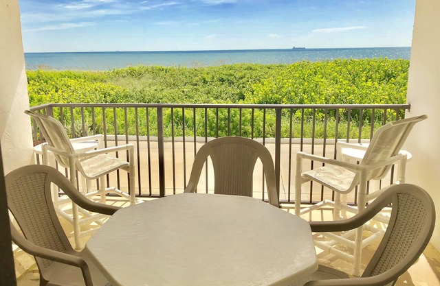 Ocean front Condo with private beach access.