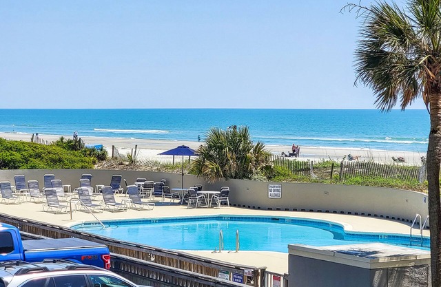 Ocean view condo, steps to the beach and super close to resort amenities!