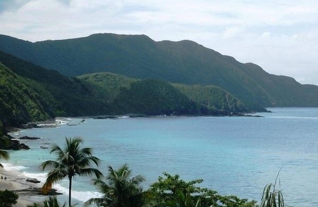 Ocean View House on Hill in Sunny Caribbean