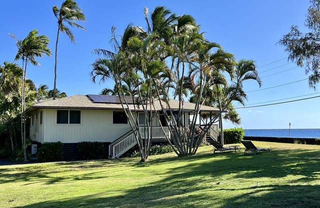 Oceanfront Beach Home w/Hot Tub, EV Charger – Steps to Poipu Beach Park!
