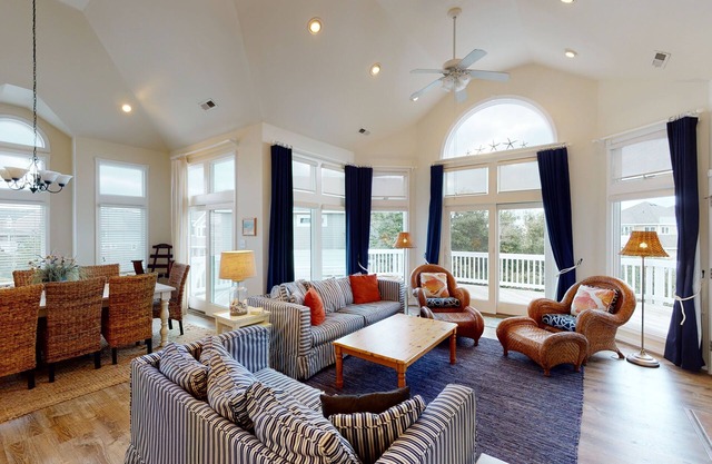 Oceanside home In Corolla with pool, hot tub, balcony, patio, & deck - dogs OK