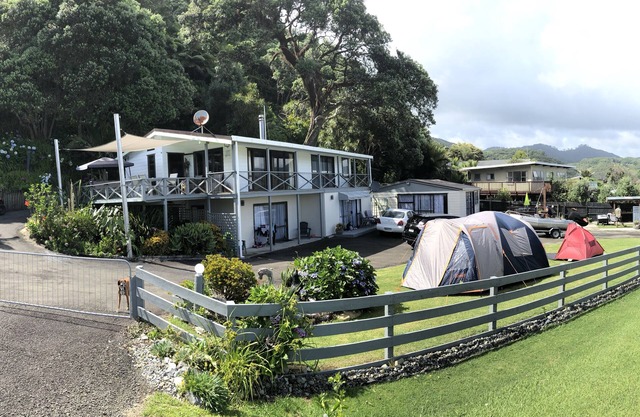 Oceanview downstairs unit at Oruaiti Beach in Waihau Bay