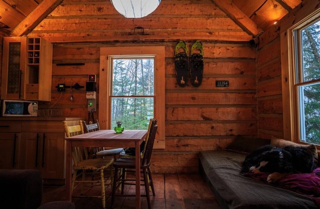 Off the Grid log Cabin in 100 Acres