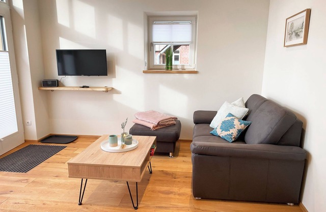 Old barn - meadow view - pure country idyll. Sunny. Cycling