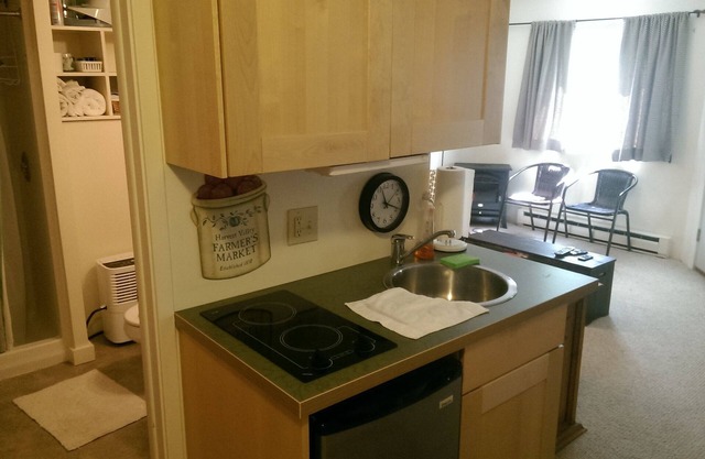 One-bedroom apartment at the foot of the sugar-brushed access road