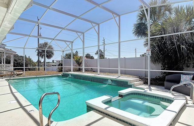 One Block to Beach Heated Pool + Spa Spacious Home