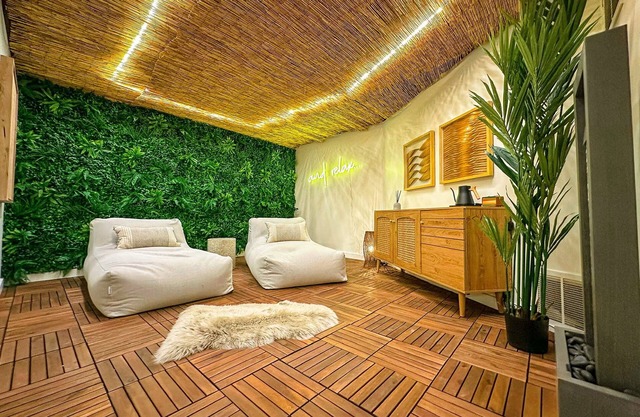 One-of-a-kind, modern retreat w/indoor sports court, hot tub, and spa