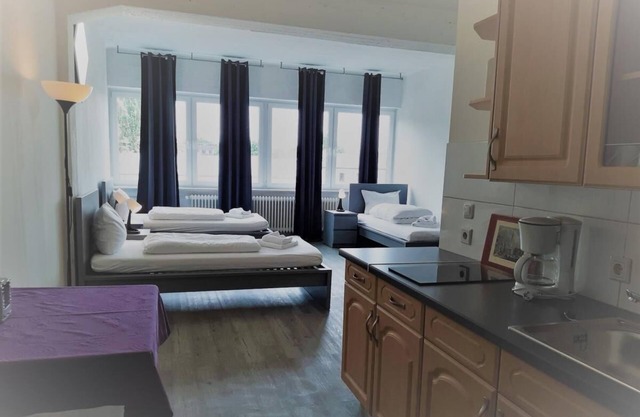 Our apartment no. 8 is situated in a quiet area on the side of the building and offers 45 m2 of space for 2-4 persons.