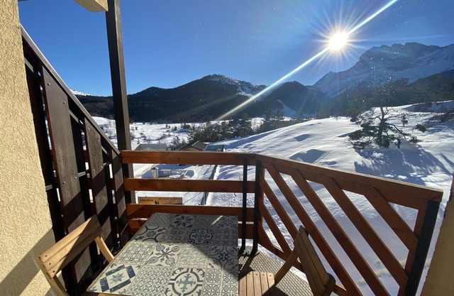 Panoramic view studio in the heart of Gresse en Vercors