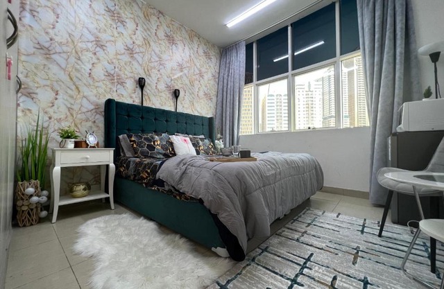 Park view bedroom in family apartment