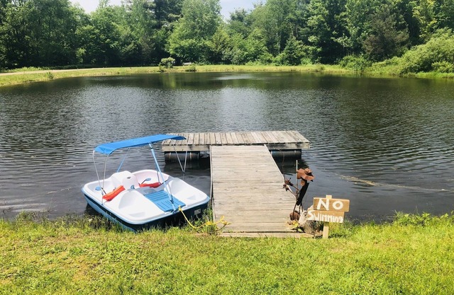 Peaceful Cabin with Hot Tub, Game Room & Pond View