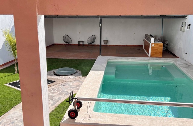 Peaceful Getaway with Heated Pool and Private Studio Near GDL with WiFi, AC
