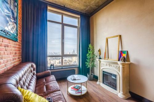 Penthouse Art on the 25th floor, loft business class apartments