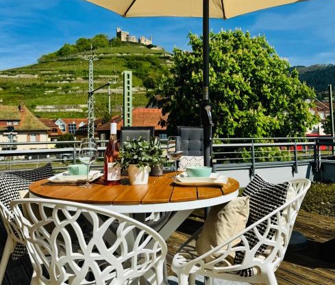 Penthouse Burgblick mit Dachterrasse