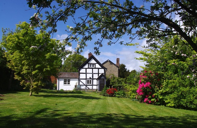 Picturesque Black And White Cottage