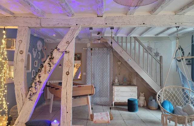 Playful fairytale house with treasure hunt
