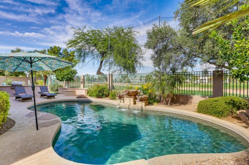 Pool and Putting Green Goodyear Home on Golf Course