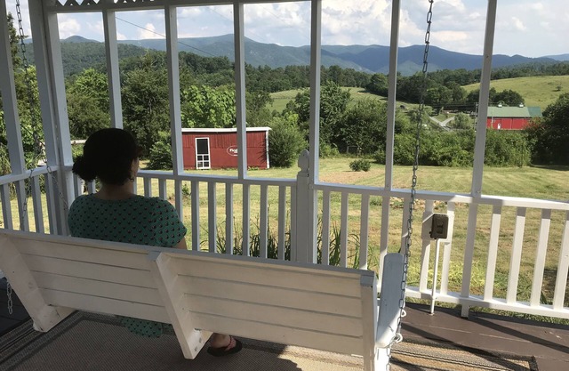 Private 3 bedroom, 2.5 bath home on 2 acres overlooking the Blue Ridge Mountains
