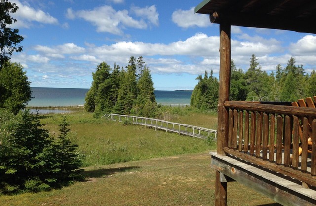Private 4 Acre Home on Lake Michigan Minutes From Action In Downtown St. Ignace.