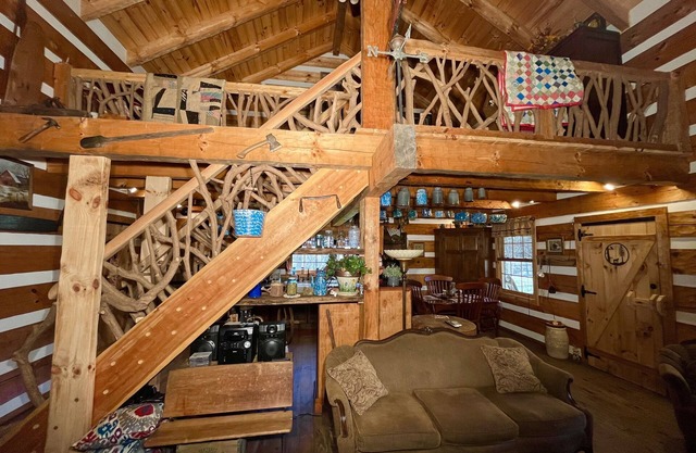 Private adult couples retreat by a relaxing creek.