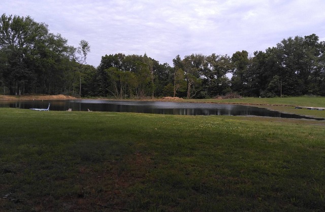 Private beach and pavilion