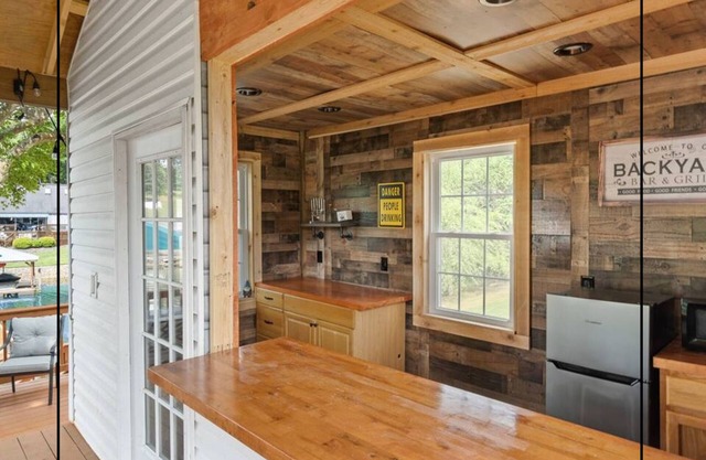 Private beach, game room, tiki bar!