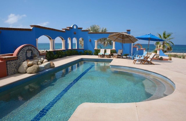 Private Beachfront House with Heated Pool in Quaint Coastal Town