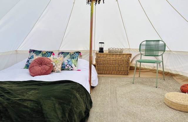 Private Glamping - Romantic Stargazing Tent- Peaceful Getaway near Lake
